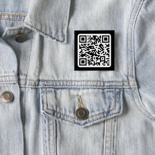 Bearbeitbarer moderner QR-Code | Schwarz Weiß oder Button (Beispiel)