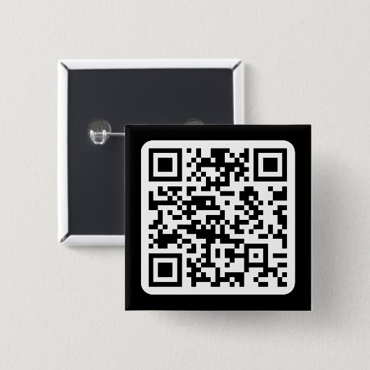 Bearbeitbarer moderner QR-Code | Schwarz Weiß oder Button (Vorne & Hinten)