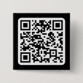 Bearbeitbarer moderner QR-Code | Schwarz Weiß oder Button (Vorderseite)