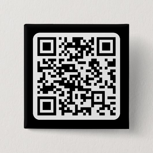 Bearbeitbarer moderner QR-Code | Schwarz Weiß oder Button (Vorderseite)