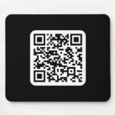 Bearbeitbarer moderner QR-Code | Schwarz Weiß oder Mousepad (Vorne)
