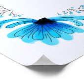 Bearbeitbarer Name Bedeutung Mauer Art - Blaue Blu Poster (Ecke)