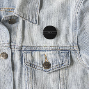 Bearbeitbarer Name & geometrische Streifen Schwa Button