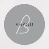 Bearbeitbarer Name oder Gruß | Schwarz & Dunkelgra Etiketten (Design 1)