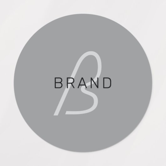 Bearbeitbarer Name oder Gruß | Schwarz & Dunkelgra Etiketten (Design 1)