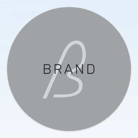 Bearbeitbarer Name oder Gruß | Schwarz & Dunkelgra Etiketten