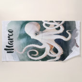 Bearbeitbarer Oktopus Strandtuch (Vorderseite)