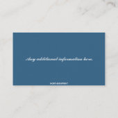 Bearbeitbarer persönlicher Koch Visitenkarte (Rückseite)