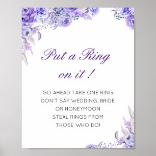 Bearbeitbarer Poster für das Bridalschauer-Spiel "