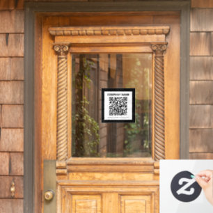 Bearbeitbarer QR-Code & einfaches, anpassbares Des Fensteraufkleber