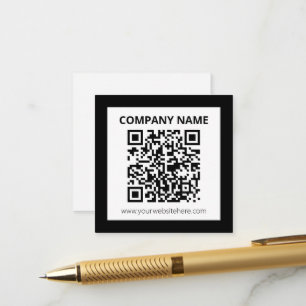 Bearbeitbarer QR-Code & einfaches anpassbares Desi Begleitkarte