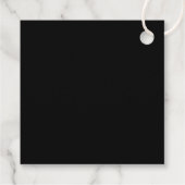 Bearbeitbarer QR-Code & einfaches anpassbares Desi Geschenkanhänger (Rückseite)