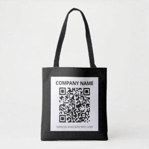 Bearbeitbarer QR-Code & einfaches anpassbares Desi Tasche