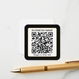 Bearbeitbarer QR-Code für Scanner + Ihr Firmenname Begleitkarte