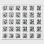 Bearbeitbarer QR-Code für Scanner + Ihr Firmenname Geschenkpapier (Flach)