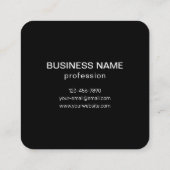 Bearbeitbarer QR-Code für Scanner + Ihr Firmenname Quadratische Visitenkarte (Rückseite)