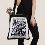 Bearbeitbarer QR-Code für Scanner + Ihr Firmenname Tasche (Von Nahem)