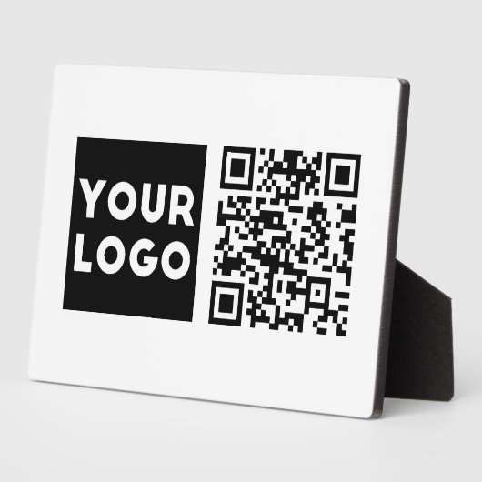 Bearbeitbarer QR-Code & Ihr Firmenlogo oder Bild Fotoplatte (Seite)