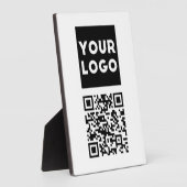 Bearbeitbarer QR-Code & Ihr Firmenlogo oder Bild Fotoplatte (Seite)