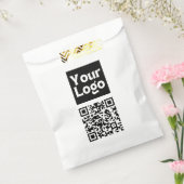 Bearbeitbarer QR-Code & Ihr Firmenlogo oder Bild Geschenktütchen (Versiegelt)