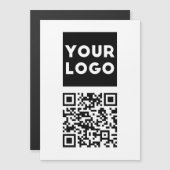 Bearbeitbarer QR-Code & Ihr Firmenlogo oder Bild Magnetkarte (Vorne/Hinten)