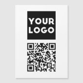 Bearbeitbarer QR-Code & Ihr Firmenlogo oder Bild Magnetkarte (Vorderseite)