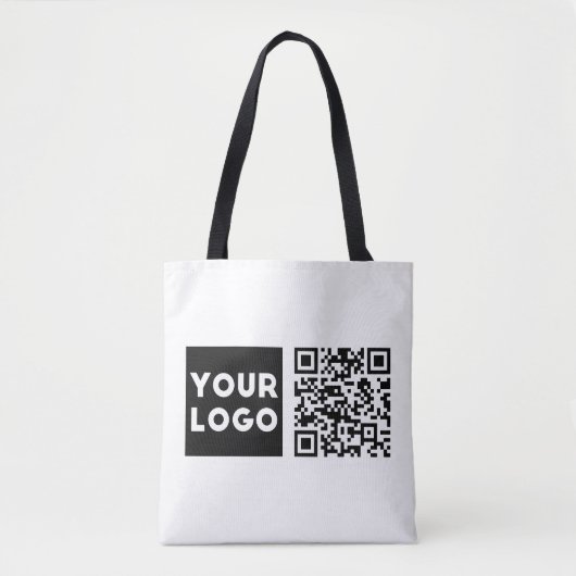 Bearbeitbarer QR-Code & Ihr Firmenlogo oder Bild Tasche (Vorderseite)