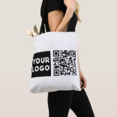 Bearbeitbarer QR-Code & Ihr Firmenlogo oder Bild Tasche (Von Nahem)