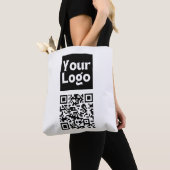 Bearbeitbarer QR-Code & Ihr Firmenlogo oder Bild Tasche (Von Nahem)