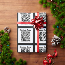 Bearbeitbarer QR-Code & Text mit hellblauem Rand