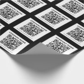 Bearbeitbarer QR-Code und einfaches anpassbares De Geschenkpapier (Ecke)