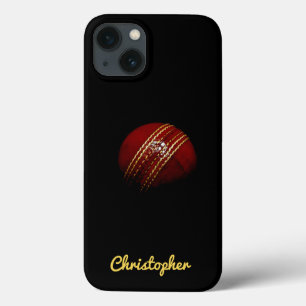 Bearbeitbarer Red Cricket Ball mit Namen iPhone13 Case-Mate iPhone Hülle
