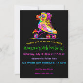 Bearbeitbarer Roller-Skate Einladung (Vorderseite)