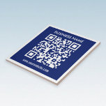 Bearbeitbarer (sofort generierter) QR-Code | Navy  Fliese<br><div class="desc">Geben Sie einfach eine Website-Adresse ein,  um Ihren individuellen QR-Code sofort zu generieren.</div>