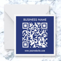 Bearbeitbarer (sofort generierter) QR-Code | Navy 
