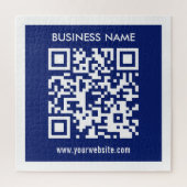 Bearbeitbarer (sofort generierter) QR-Code | Navy Puzzle (Vertikal)