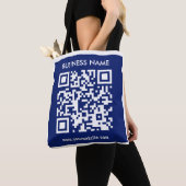 Bearbeitbarer (sofort generierter) QR-Code | Navy  Tasche (Von Nahem)