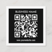Bearbeitbarer (sofort generierter) QR-Code | Schwa Begleitkarte (Vorderseite)