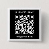 Bearbeitbarer (sofort generierter) QR-Code | Schwa Button (Vorderseite)