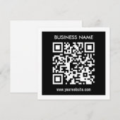 Bearbeitbarer (sofort generierter) QR-Code | Schwa Einladung (Vorne/Hinten)