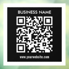 Bearbeitbarer (sofort generierter) QR-Code | Schwa Fensteraufkleber