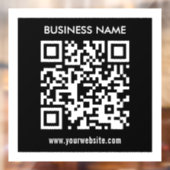 Bearbeitbarer (sofort generierter) QR-Code | Schwa Fensteraufkleber (Blatt 2)