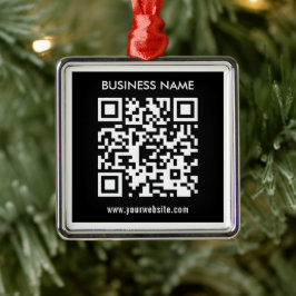 Bearbeitbarer (sofort generierter) QR-Code | Schwa Ornament Aus Metall