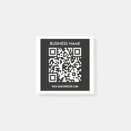 Bearbeitbarer (sofort generierter) QR-Code | Schwa Post-it Klebezettel