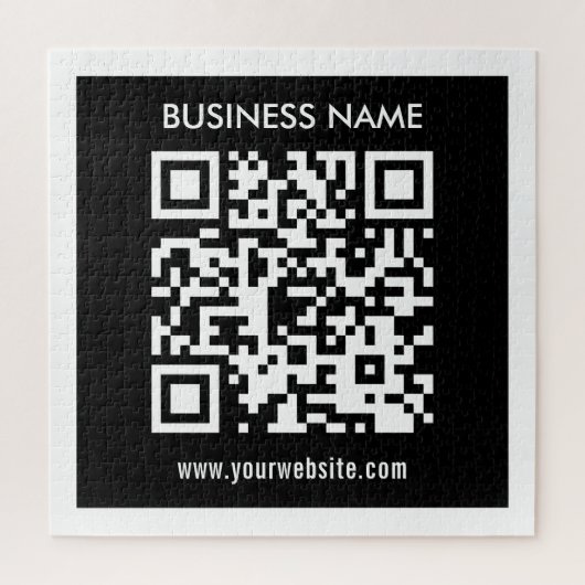 Bearbeitbarer (sofort generierter) QR-Code | Schwa Puzzle (Vertikal)