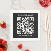 Bearbeitbarer (sofort generierter) QR-Code | Schwa Serviette (Beispiel)