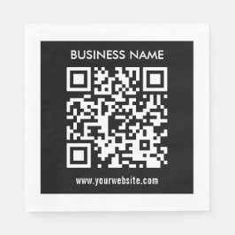 Bearbeitbarer (sofort generierter) QR-Code | Schwa Serviette