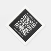 Bearbeitbarer (sofort generierter) QR-Code | Schwa Serviette (Ecke)