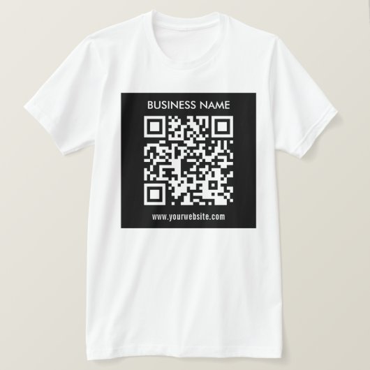 Bearbeitbarer (sofort generierter) QR-Code | Schwa T-Shirt (Design vorne)