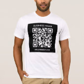 Bearbeitbarer (sofort generierter) QR-Code | Schwa T-Shirt (Vorderseite)